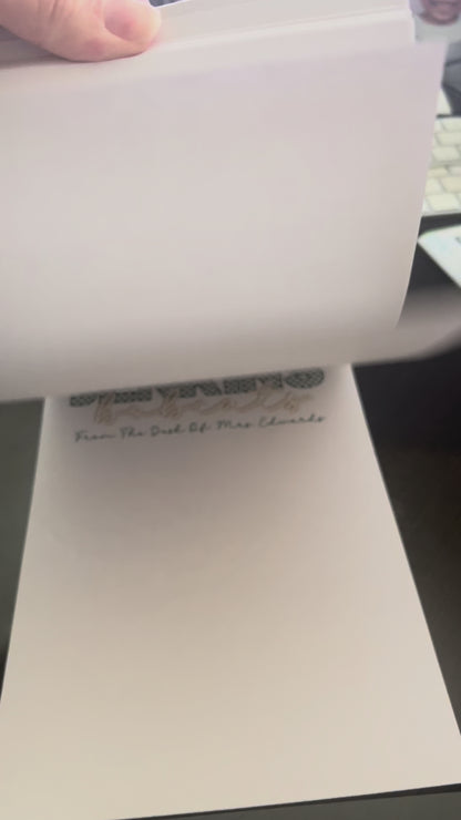 Handmade School Spirit Notebook